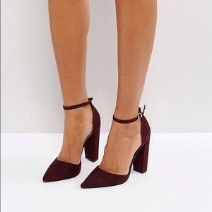ASOS PENALTY Pointed High Heels Size 6-run big, more 8.5-9
